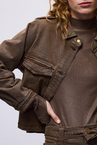 Army-stretch twill jacket