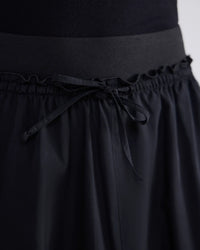 Taffeta skirt with side pockets