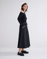 Taffeta skirt with side pockets