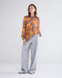 Top Spicy Orange Print