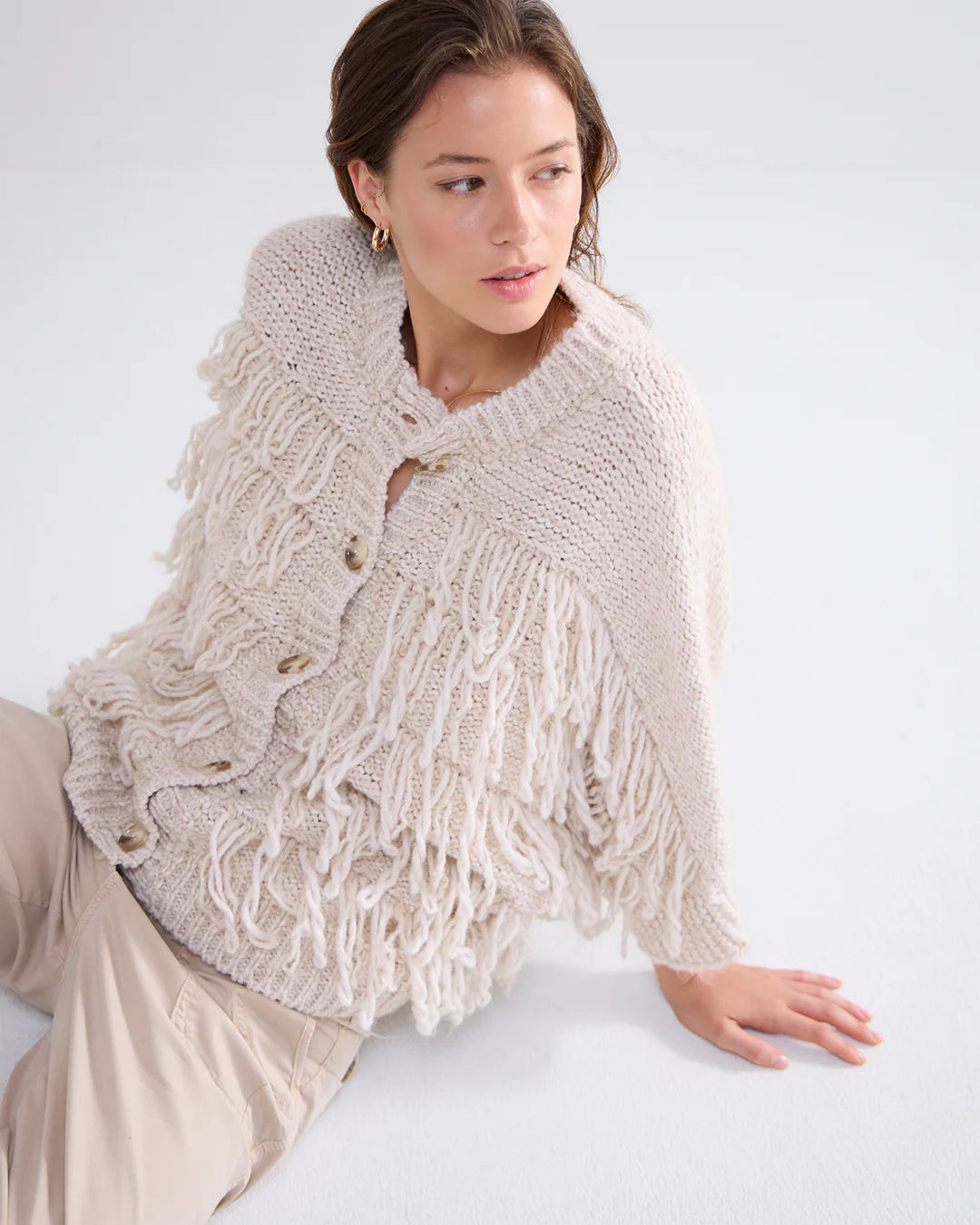 Cardigan with Fringes