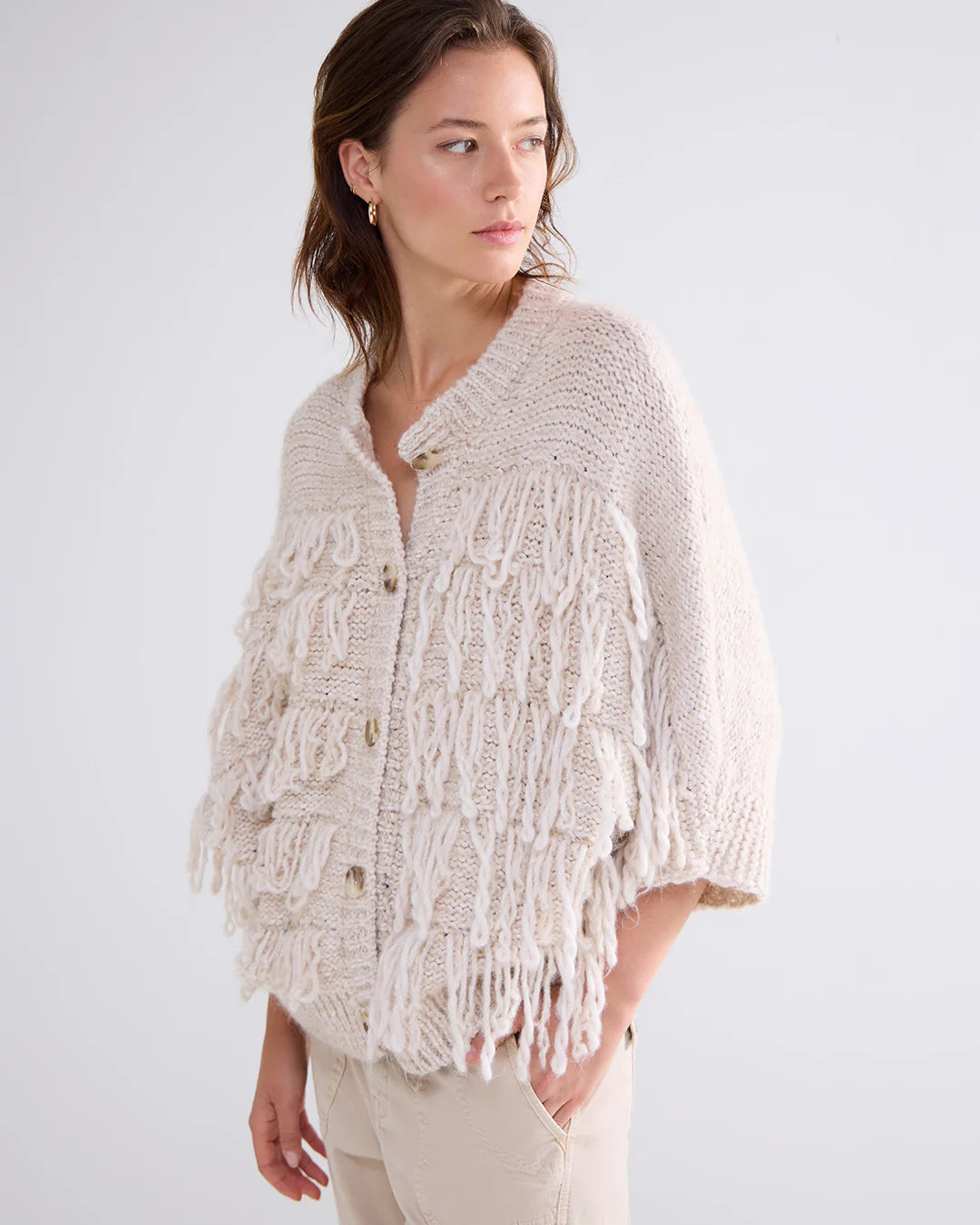 Cardigan with Fringes