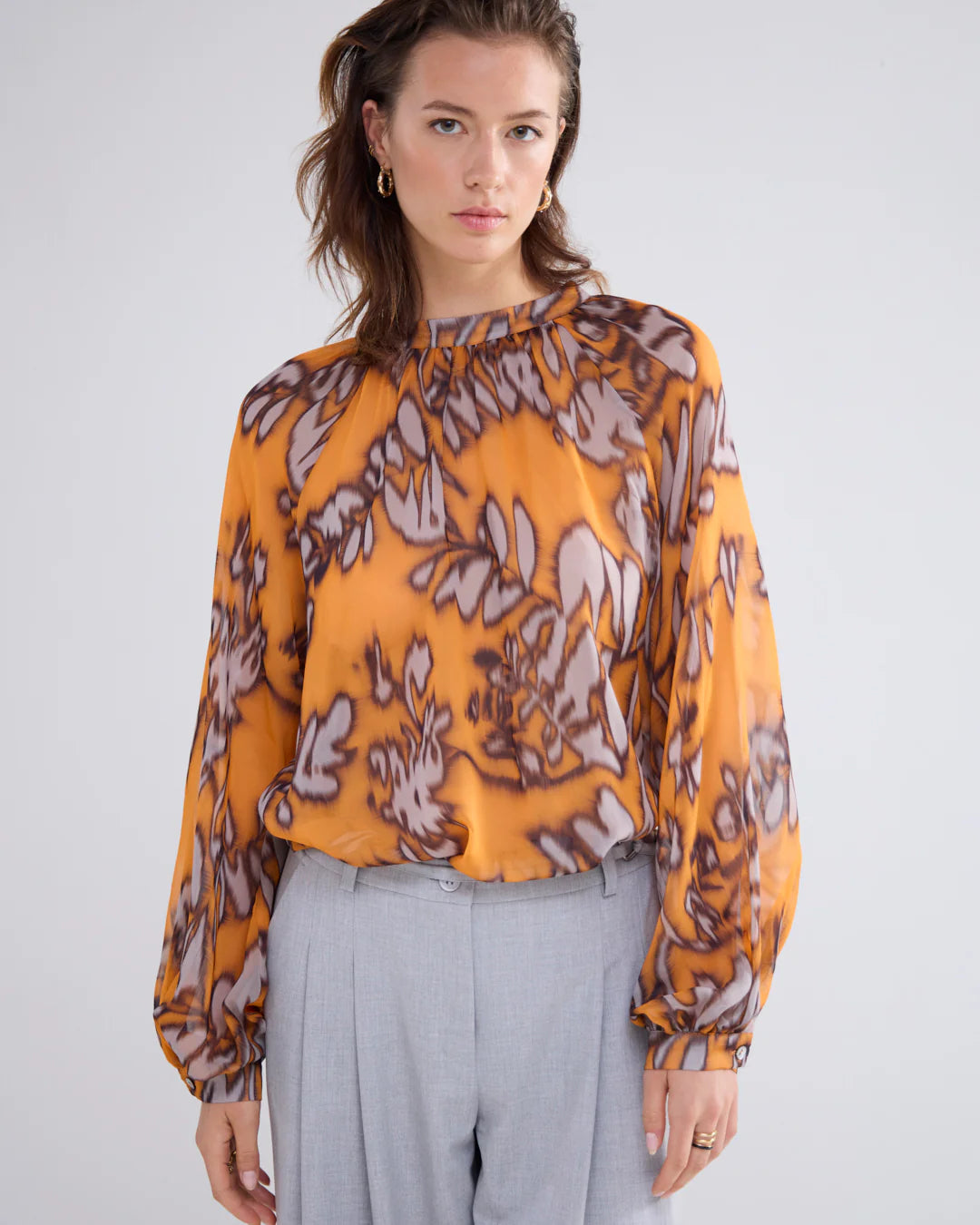 Top Spicy Orange Print