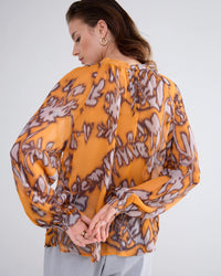 Top Spicy Orange Print