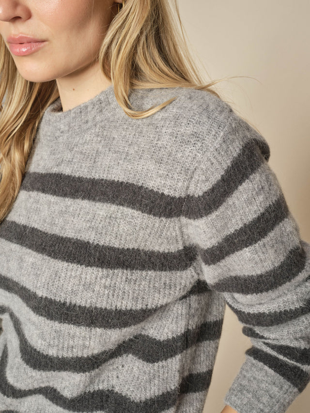 MMthora stripe crewneck knit