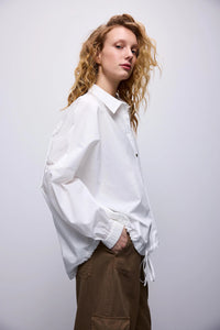 Oversized cotton blouse