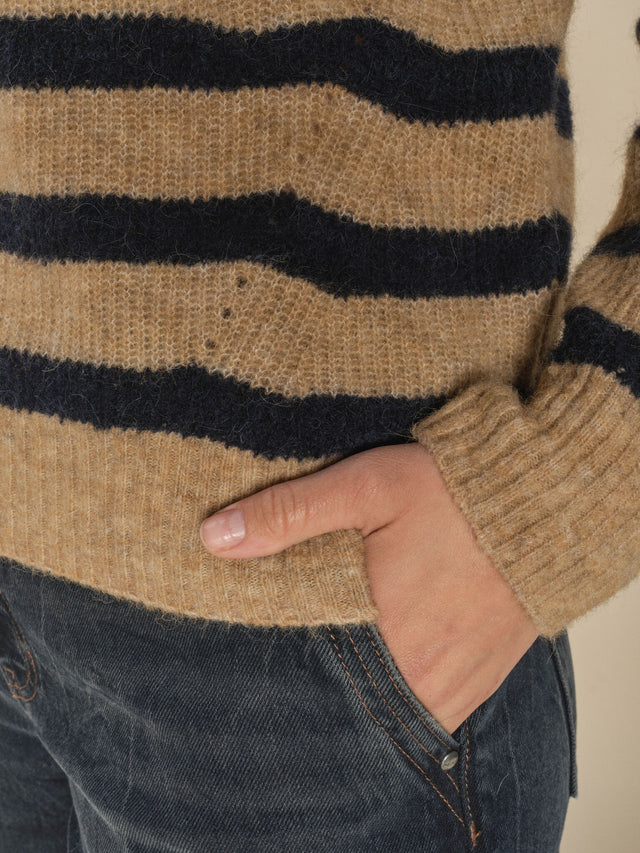 MMthora stripe crewneck knit