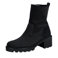 Biker Style Boot in Soft Suede