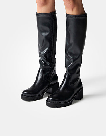 knee high stretch boot